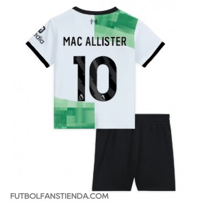 Liverpool Alexis Mac Allister #10 Segunda Equipación Niños 2023-24 Manga Corta (+ Pantalones cortos)